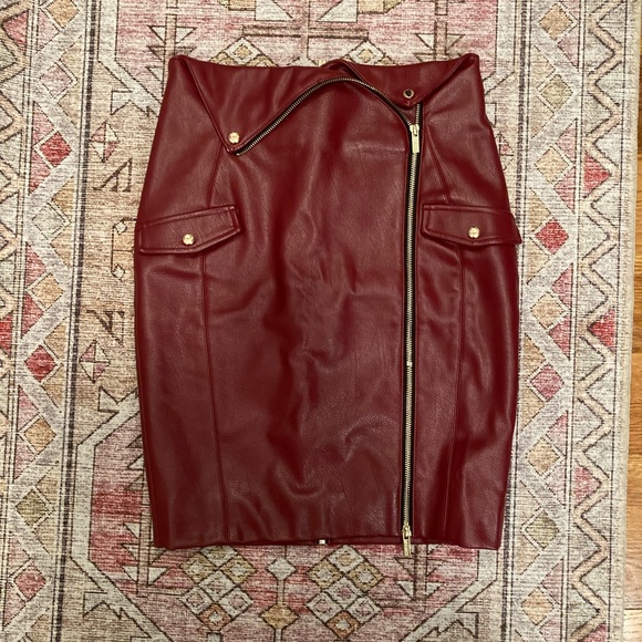 House of CB Dresses & Skirts - House of CB Vegan Leather Mid-Length Skirt